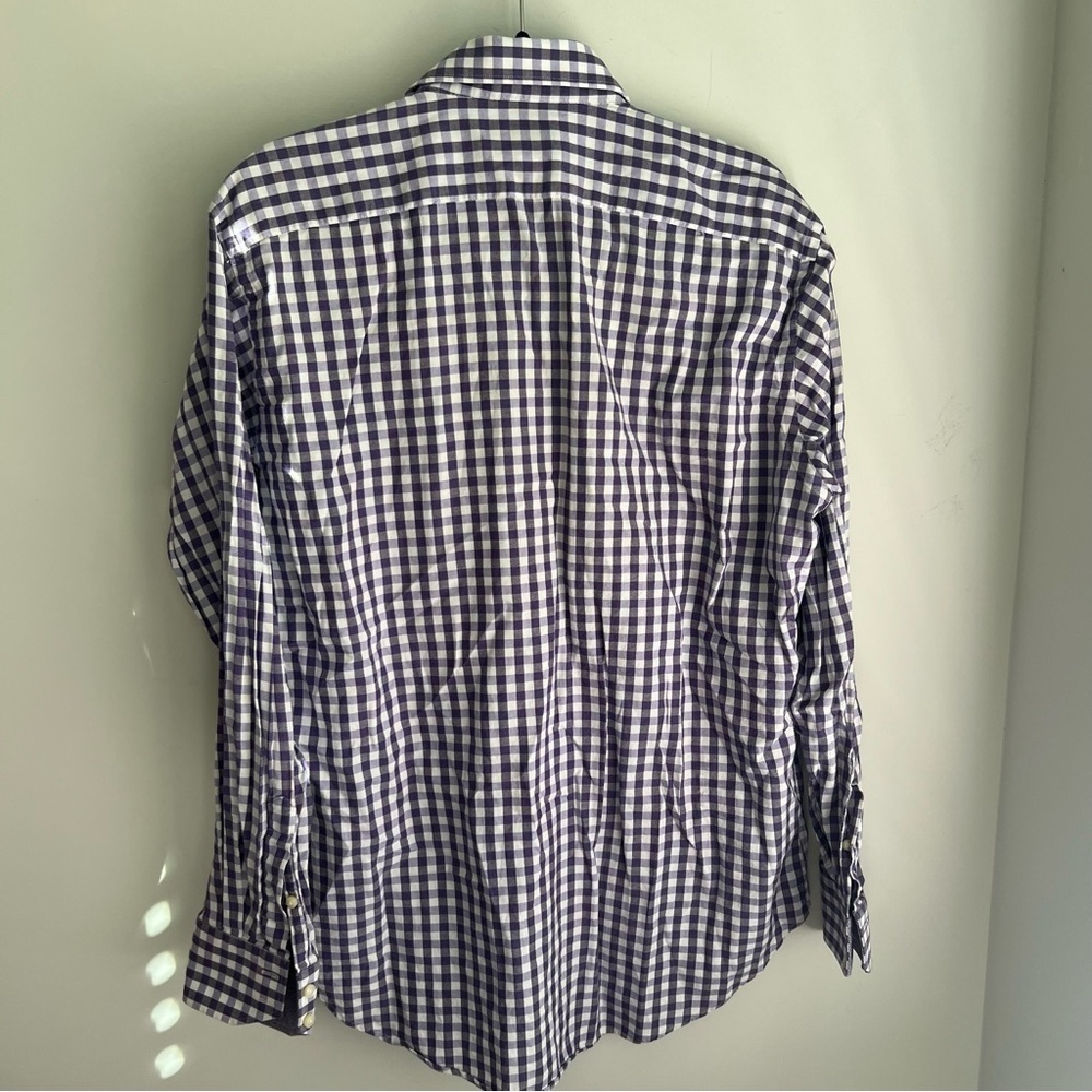 Purple Checkered Men's Shirt - Large - Picture 6 of 6